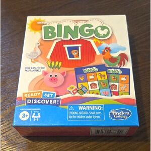 Hasbro Gaming Ready Set Discover Bingo Farm Animals Game 3+ F1401
